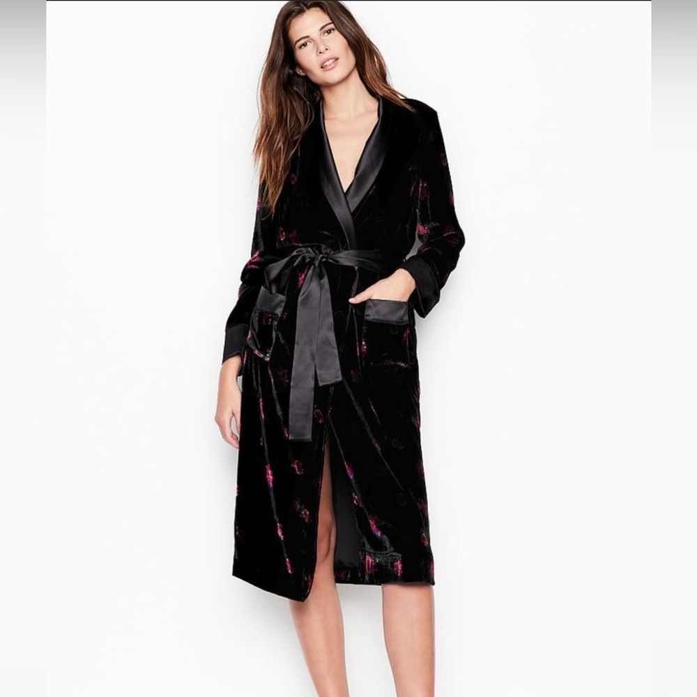 Victoria’s Secret Velvet Floral Robe